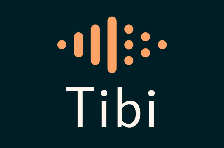 Tibis logo med streker og prikker formet som en diamant
