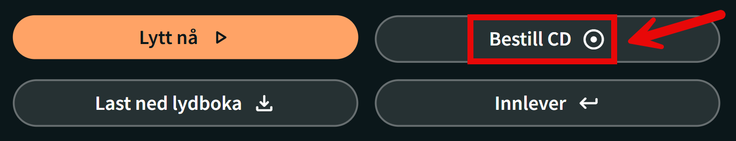 Skjermbilde fra tibi.no med knappen Bestill CD