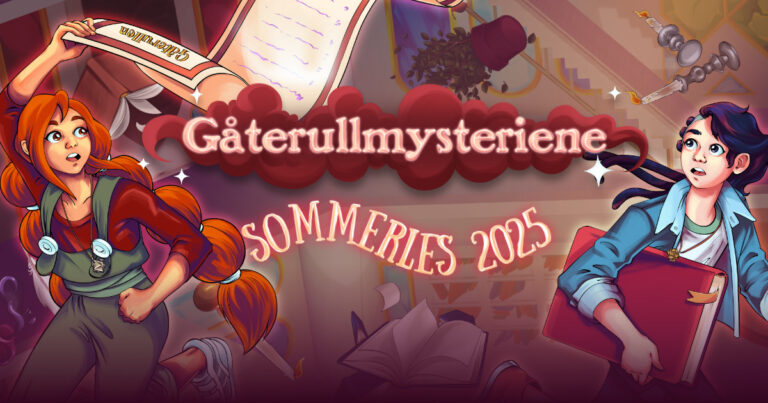 Asbjørn og Astrid i Gåterullmysteriene 2025