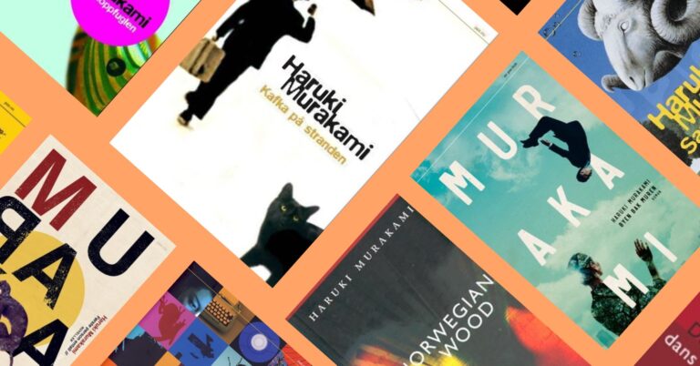 Bokomslag til bøker av Murakami