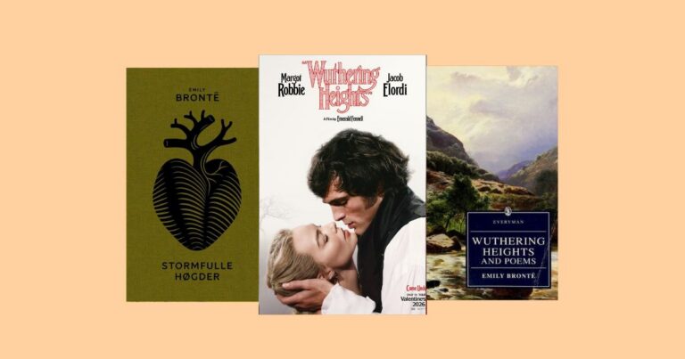 Collage av bokomslag og filmplakat